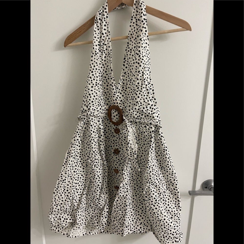 ASOS polka dot belted halter (new with tags) US 6 / UK 10